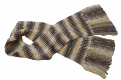 Dětská pletená šála v podzimních barvách délka 155 cm