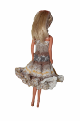 Barbie šaty na panenku 30 cm vzorované